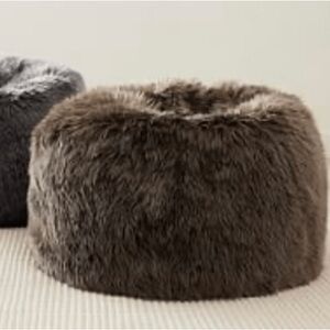 Pottery Barn Faux Fur Bean Bag Cover - NWT